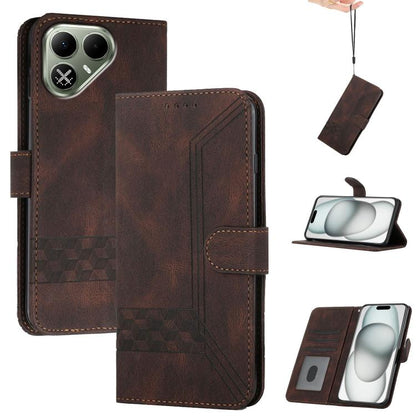 Cubic Skin Feel Flip Leather Phone Case, For Tecno Spark 50 Pro 4G, For Tecno Pova 8 Pro 5G, For Tecno Camon Slim 4G, For Tecno Pova 8 5G, For Tecno Pova Curve 2 5G, For Tecno Spark Go 3 / Pop 20 4G, For Tecno Spark 50 4G, For Tecno Camon 50 Pro 4G    ...