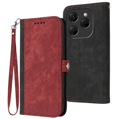 Side Buckle Double Fold Hand Strap Leather Phone Case, For Tecno Camon 30 Pro, For Tecno Pova 6 Pro, For Tecno Spark 20 Pro, For Tecno Spark 20, For Tecno Spark Go 2024, For Tecno Camon 20 Premier, For Tecno Camon 20 / 20 Pro 4G, For Tecno Spark 10C   ...