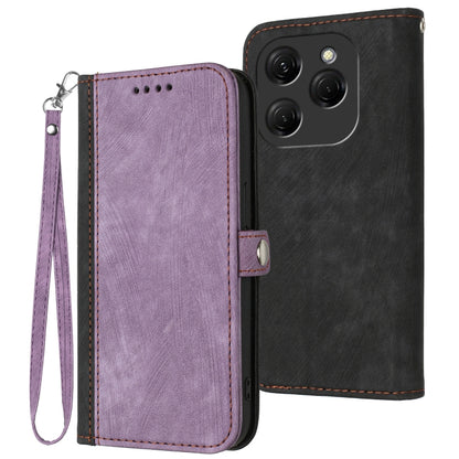Side Buckle Double Fold Hand Strap Leather Phone Case, For Tecno Camon 30 Pro, For Tecno Pova 6 Pro, For Tecno Spark 20 Pro, For Tecno Spark 20, For Tecno Spark Go 2024, For Tecno Camon 20 Premier, For Tecno Camon 20 / 20 Pro 4G, For Tecno Spark 10C   ...