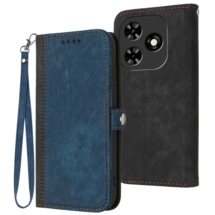 Side Buckle Double Fold Hand Strap Leather Phone Case, For Tecno Camon 30 Pro, For Tecno Pova 6 Pro, For Tecno Spark 20 Pro, For Tecno Spark 20, For Tecno Spark Go 2024, For Tecno Camon 20 Premier, For Tecno Camon 20 / 20 Pro 4G, For Tecno Spark 10C   ...