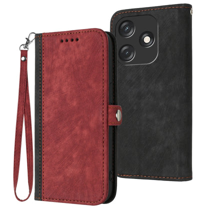 Side Buckle Double Fold Hand Strap Leather Phone Case, For Tecno Camon 30 Pro, For Tecno Pova 6 Pro, For Tecno Spark 20 Pro, For Tecno Spark 20, For Tecno Spark Go 2024, For Tecno Camon 20 Premier, For Tecno Camon 20 / 20 Pro 4G, For Tecno Spark 10C   ...