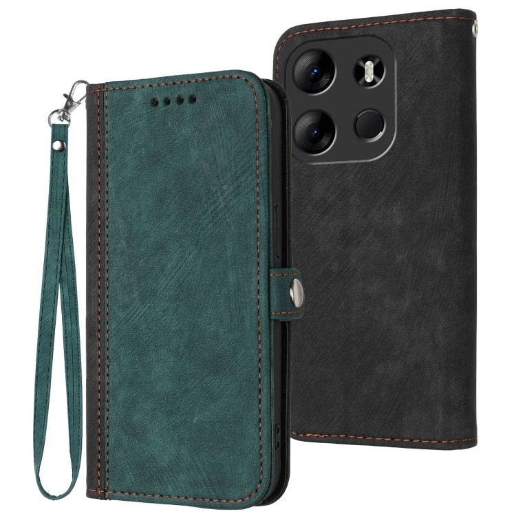 Side Buckle Double Fold Hand Strap Leather Phone Case, For Tecno Camon 30 Pro, For Tecno Pova 6 Pro, For Tecno Spark 20 Pro, For Tecno Spark 20, For Tecno Spark Go 2024, For Tecno Camon 20 Premier, For Tecno Camon 20 / 20 Pro 4G, For Tecno Spark 10C   ...