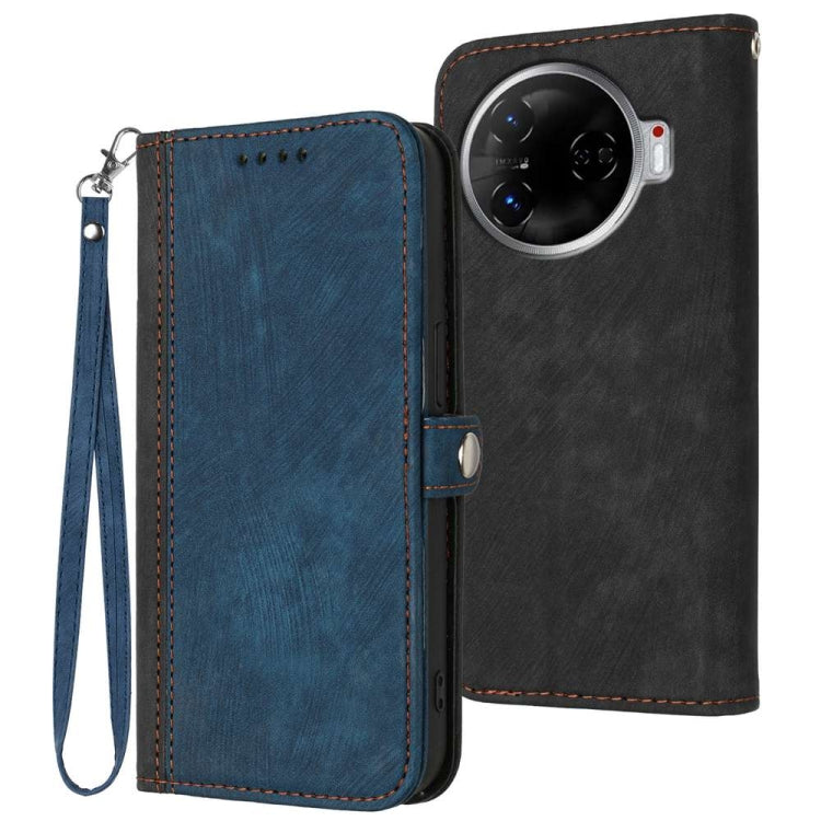 Side Buckle Double Fold Hand Strap Leather Phone Case, For Tecno Camon 30 Pro, For Tecno Pova 6 Pro, For Tecno Spark 20 Pro, For Tecno Spark 20, For Tecno Spark Go 2024, For Tecno Camon 20 Premier, For Tecno Camon 20 / 20 Pro 4G, For Tecno Spark 10C   ...