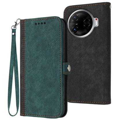 Side Buckle Double Fold Hand Strap Leather Phone Case, For Tecno Camon 30 Pro, For Tecno Pova 6 Pro, For Tecno Spark 20 Pro, For Tecno Spark 20, For Tecno Spark Go 2024, For Tecno Camon 20 Premier, For Tecno Camon 20 / 20 Pro 4G, For Tecno Spark 10C   ...