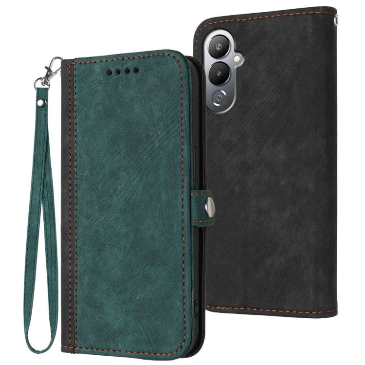 Side Buckle Double Fold Hand Strap Leather Phone Case, For Tecno Camon 30 Pro, For Tecno Pova 6 Pro, For Tecno Spark 20 Pro, For Tecno Spark 20, For Tecno Spark Go 2024, For Tecno Camon 20 Premier, For Tecno Camon 20 / 20 Pro 4G, For Tecno Spark 10C   ...