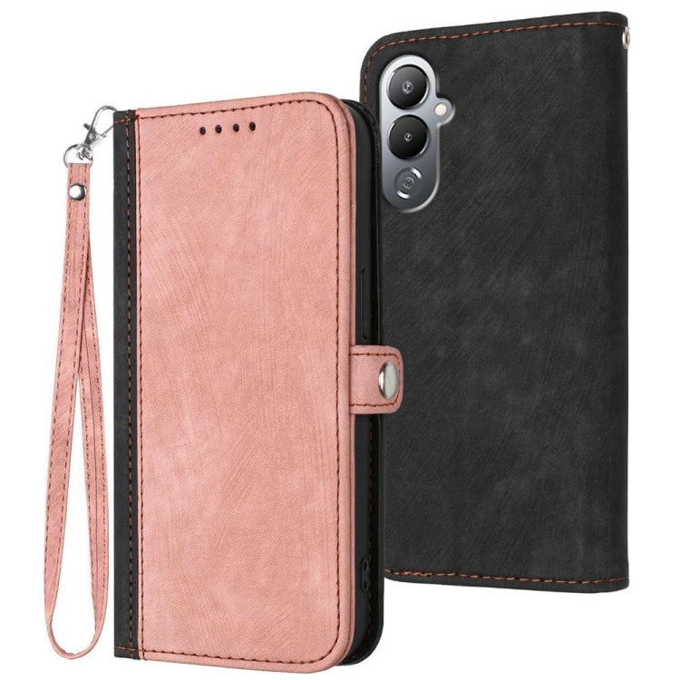 Side Buckle Double Fold Hand Strap Leather Phone Case, For Tecno Camon 30 Pro, For Tecno Pova 6 Pro, For Tecno Spark 20 Pro, For Tecno Spark 20, For Tecno Spark Go 2024, For Tecno Camon 20 Premier, For Tecno Camon 20 / 20 Pro 4G, For Tecno Spark 10C   ...
