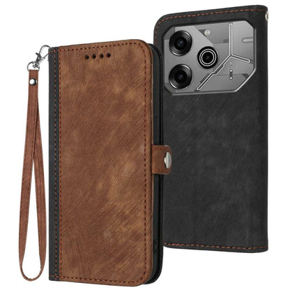 Side Buckle Double Fold Hand Strap Leather Phone Case, For Tecno Camon 30 Pro, For Tecno Pova 6 Pro, For Tecno Spark 20 Pro, For Tecno Spark 20, For Tecno Spark Go 2024, For Tecno Camon 20 Premier, For Tecno Camon 20 / 20 Pro 4G, For Tecno Spark 10C   ...