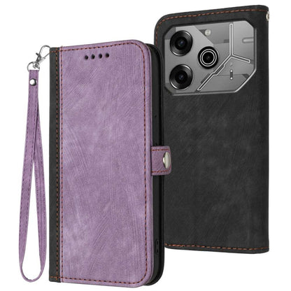 Side Buckle Double Fold Hand Strap Leather Phone Case, For Tecno Camon 30 Pro, For Tecno Pova 6 Pro, For Tecno Spark 20 Pro, For Tecno Spark 20, For Tecno Spark Go 2024, For Tecno Camon 20 Premier, For Tecno Camon 20 / 20 Pro 4G, For Tecno Spark 10C   ...