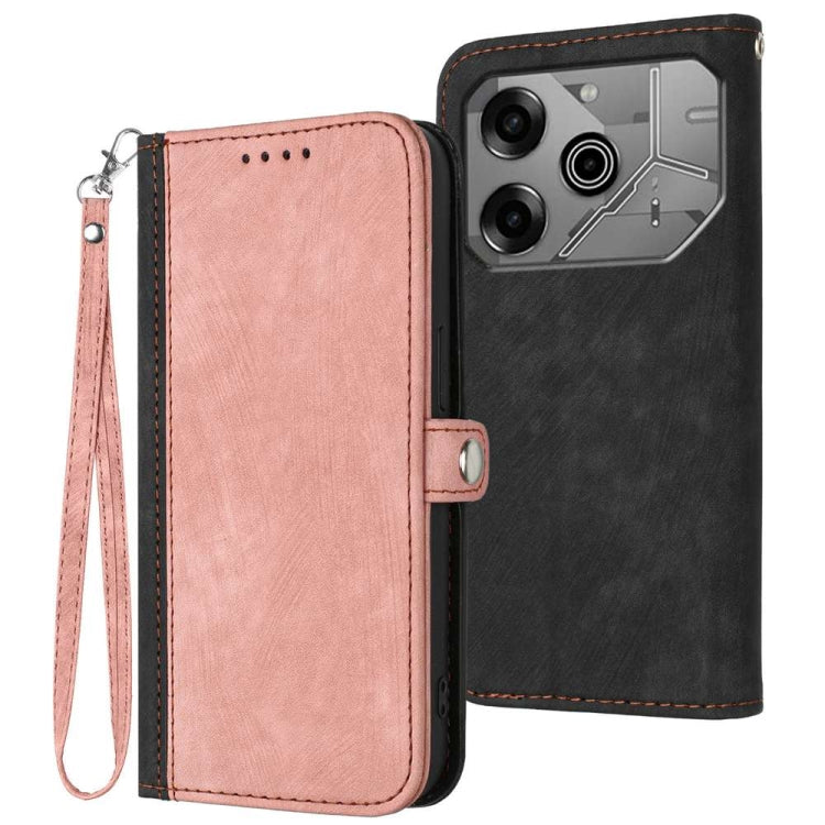 Side Buckle Double Fold Hand Strap Leather Phone Case, For Tecno Camon 30 Pro, For Tecno Pova 6 Pro, For Tecno Spark 20 Pro, For Tecno Spark 20, For Tecno Spark Go 2024, For Tecno Camon 20 Premier, For Tecno Camon 20 / 20 Pro 4G, For Tecno Spark 10C   ...