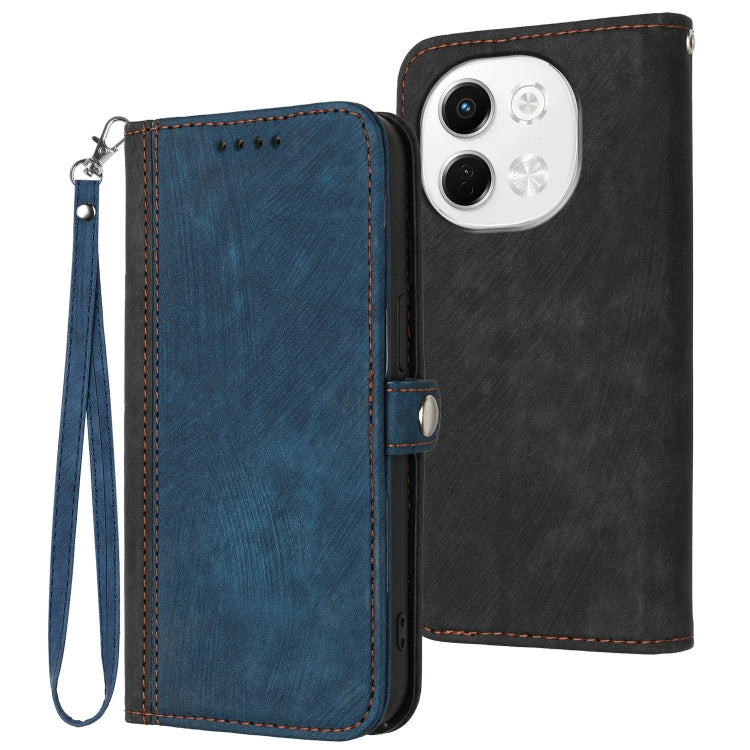 Side Buckle Double Fold Hand Strap Leather Phone Case, For Tecno Pova Curve 2 5G, For Tecno Spark Go 3 / Pop 20 4G, For Tecno Spark 50 4G, For Tecno Camon 50 Pro 4G, For Tecno Camon 50 4G, For Tecno Spark Slim, For Tecno Spark 40 4G, For Tecno Pova Cur...