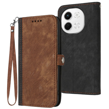 Side Buckle Double Fold Hand Strap Leather Phone Case, For Tecno Pova Curve 2 5G, For Tecno Spark Go 3 / Pop 20 4G, For Tecno Spark 50 4G, For Tecno Camon 50 Pro 4G, For Tecno Camon 50 4G, For Tecno Spark Slim, For Tecno Spark 40 4G, For Tecno Pova Cur...
