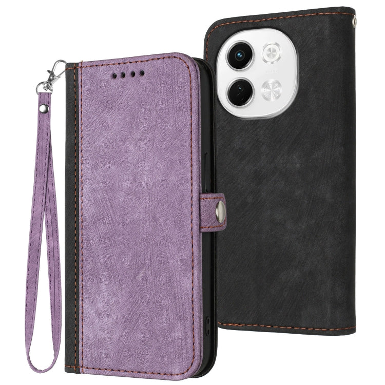 Side Buckle Double Fold Hand Strap Leather Phone Case, For Tecno Pova Curve 2 5G, For Tecno Spark Go 3 / Pop 20 4G, For Tecno Spark 50 4G, For Tecno Camon 50 Pro 4G, For Tecno Camon 50 4G, For Tecno Spark Slim, For Tecno Spark 40 4G, For Tecno Pova Cur...