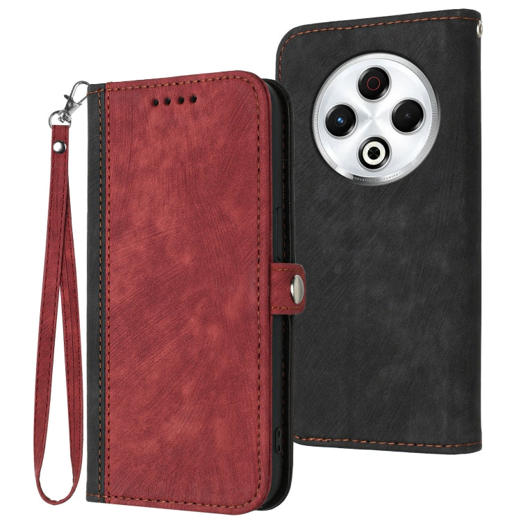Side Buckle Double Fold Hand Strap Leather Phone Case, For Tecno Pova Curve 2 5G, For Tecno Spark Go 3 / Pop 20 4G, For Tecno Spark 50 4G, For Tecno Camon 50 Pro 4G, For Tecno Camon 50 4G, For Tecno Spark Slim, For Tecno Spark 40 4G, For Tecno Pova Cur...