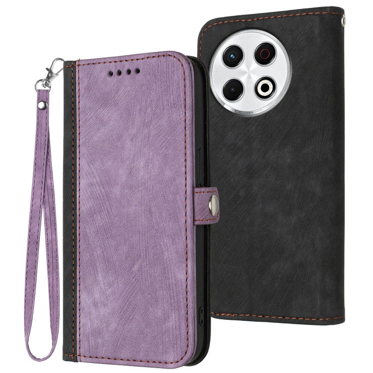 Side Buckle Double Fold Hand Strap Leather Phone Case, For Tecno Pova Curve 2 5G, For Tecno Spark Go 3 / Pop 20 4G, For Tecno Spark 50 4G, For Tecno Camon 50 Pro 4G, For Tecno Camon 50 4G, For Tecno Spark Slim, For Tecno Spark 40 4G, For Tecno Pova Cur...