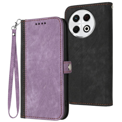 Side Buckle Double Fold Hand Strap Leather Phone Case, For Tecno Pova Curve 2 5G, For Tecno Spark Go 3 / Pop 20 4G, For Tecno Spark 50 4G, For Tecno Camon 50 Pro 4G, For Tecno Camon 50 4G, For Tecno Spark Slim, For Tecno Spark 40 4G, For Tecno Pova Cur...