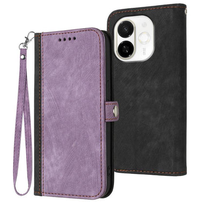 Side Buckle Double Fold Hand Strap Leather Phone Case, For Tecno Pova Curve 2 5G, For Tecno Spark Go 3 / Pop 20 4G, For Tecno Spark 50 4G, For Tecno Camon 50 Pro 4G, For Tecno Camon 50 4G, For Tecno Spark Slim, For Tecno Spark 40 4G, For Tecno Pova Cur...