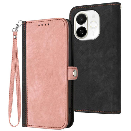 Side Buckle Double Fold Hand Strap Leather Phone Case, For Tecno Pova Curve 2 5G, For Tecno Spark Go 3 / Pop 20 4G, For Tecno Spark 50 4G, For Tecno Camon 50 Pro 4G, For Tecno Camon 50 4G, For Tecno Spark Slim, For Tecno Spark 40 4G, For Tecno Pova Cur...