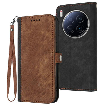 Side Buckle Double Fold Hand Strap Leather Phone Case, For Tecno Pova Curve 2 5G, For Tecno Spark Go 3 / Pop 20 4G, For Tecno Spark 50 4G, For Tecno Camon 50 Pro 4G, For Tecno Camon 50 4G, For Tecno Spark Slim, For Tecno Spark 40 4G, For Tecno Pova Cur...