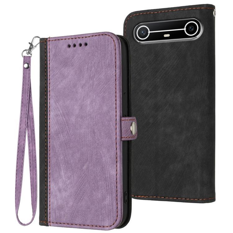 Side Buckle Double Fold Hand Strap Leather Phone Case, For Tecno Pova Curve 2 5G, For Tecno Spark Go 3 / Pop 20 4G, For Tecno Spark 50 4G, For Tecno Camon 50 Pro 4G, For Tecno Camon 50 4G, For Tecno Spark Slim, For Tecno Spark 40 4G, For Tecno Pova Cur...