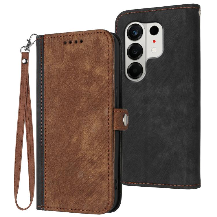 Side Buckle Double Fold Hand Strap Leather Phone Case, For Tecno Pova Curve 2 5G, For Tecno Spark Go 3 / Pop 20 4G, For Tecno Spark 50 4G, For Tecno Camon 50 Pro 4G, For Tecno Camon 50 4G, For Tecno Spark Slim, For Tecno Spark 40 4G, For Tecno Pova Cur...