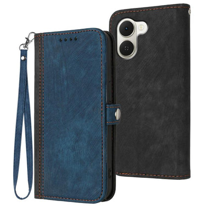 Side Buckle Double Fold Hand Strap Leather Phone Case, For Tecno Pova Curve 2 5G, For Tecno Spark Go 3 / Pop 20 4G, For Tecno Spark 50 4G, For Tecno Camon 50 Pro 4G, For Tecno Camon 50 4G, For Tecno Spark Slim, For Tecno Spark 40 4G, For Tecno Pova Cur...