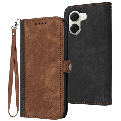 Side Buckle Double Fold Hand Strap Leather Phone Case, For Tecno Pova Curve 2 5G, For Tecno Spark Go 3 / Pop 20 4G, For Tecno Spark 50 4G, For Tecno Camon 50 Pro 4G, For Tecno Camon 50 4G, For Tecno Spark Slim, For Tecno Spark 40 4G, For Tecno Pova Cur...
