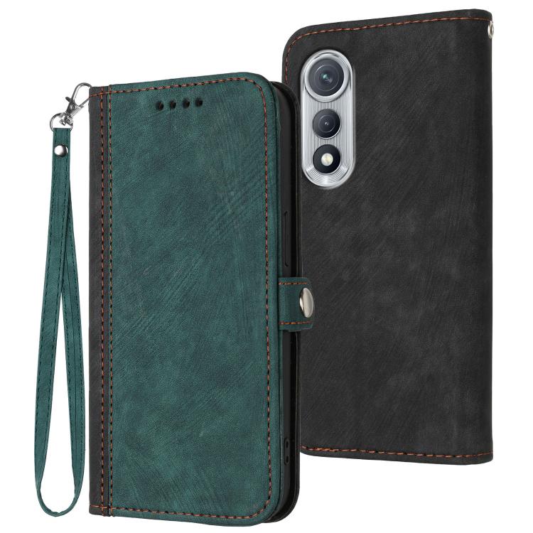 Side Buckle Double Fold Hand Strap Leather Phone Case, For Tecno Pova Curve 2 5G, For Tecno Spark Go 3 / Pop 20 4G, For Tecno Spark 50 4G, For Tecno Camon 50 Pro 4G, For Tecno Camon 50 4G, For Tecno Spark Slim, For Tecno Spark 40 4G, For Tecno Pova Cur...