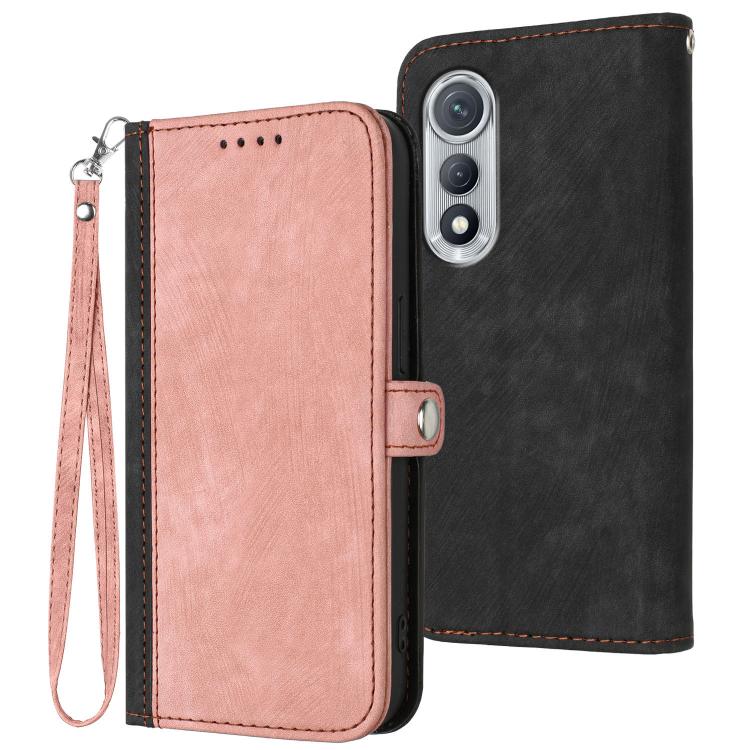 Side Buckle Double Fold Hand Strap Leather Phone Case, For Tecno Pova Curve 2 5G, For Tecno Spark Go 3 / Pop 20 4G, For Tecno Spark 50 4G, For Tecno Camon 50 Pro 4G, For Tecno Camon 50 4G, For Tecno Spark Slim, For Tecno Spark 40 4G, For Tecno Pova Cur...