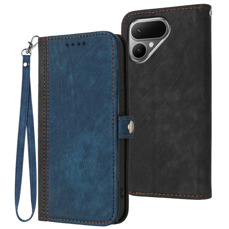Side Buckle Double Fold Hand Strap Leather Phone Case, For Tecno Pova Curve 2 5G, For Tecno Spark Go 3 / Pop 20 4G, For Tecno Spark 50 4G, For Tecno Camon 50 Pro 4G, For Tecno Camon 50 4G, For Tecno Spark Slim, For Tecno Spark 40 4G, For Tecno Pova Cur...