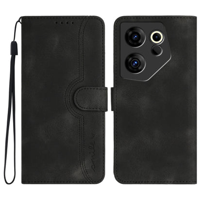 Heart Pattern Skin Feel Leather Phone Case, For Tecno Camon 30 Pro, For Tecno Pova 6 Pro, For Tecno Spark 20 Pro, For Tecno Spark 20, For Tecno Spark Go 2024, For Tecno Camon 20 Premier, For Tecno Camon 20/20 Pro 4G, For Tecno Spark 10C                ...