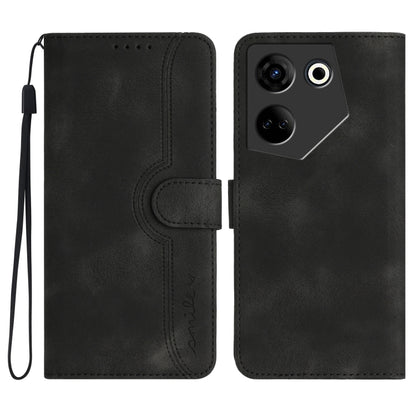 Heart Pattern Skin Feel Leather Phone Case, For Tecno Camon 30 Pro, For Tecno Pova 6 Pro, For Tecno Spark 20 Pro, For Tecno Spark 20, For Tecno Spark Go 2024, For Tecno Camon 20 Premier, For Tecno Camon 20/20 Pro 4G, For Tecno Spark 10C                ...