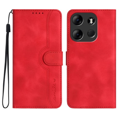 Heart Pattern Skin Feel Leather Phone Case, For Tecno Camon 30 Pro, For Tecno Pova 6 Pro, For Tecno Spark 20 Pro, For Tecno Spark 20, For Tecno Spark Go 2024, For Tecno Camon 20 Premier, For Tecno Camon 20/20 Pro 4G, For Tecno Spark 10C                ...