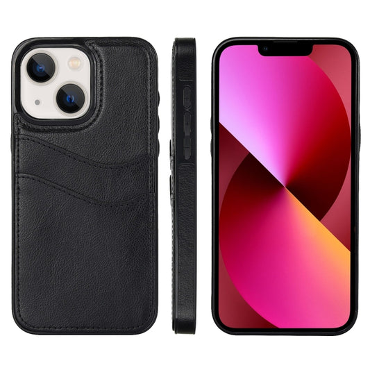 Litchi Leather Skin Card Slots Phone Case
