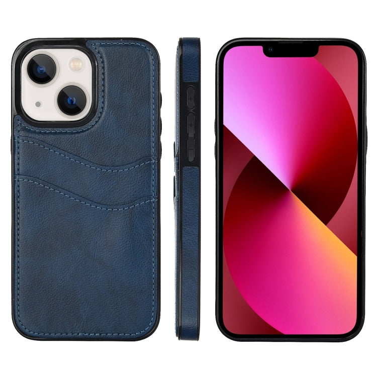 Litchi Leather Skin Card Slots Phone Case