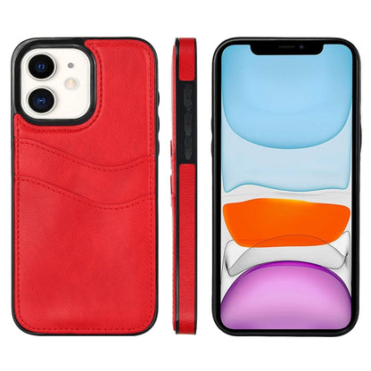 Litchi Leather Skin Card Slots Phone Case