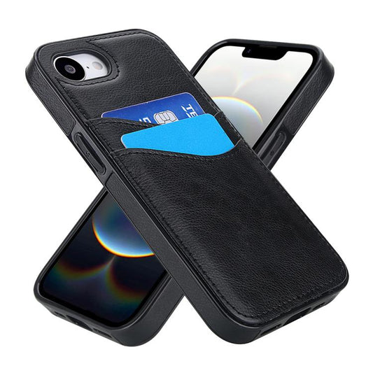 Litchi Leather Skin Card Slots Phone Case, For iPhone 17e / 16e, For iPhone 17 Pro Max, For iPhone 17 Pro, For iPhone 17, For iPhone Air, For iPhone 16 Pro Max, For iPhone 16 Pro, For iPhone 16 Plus, For iPhone 16, For iPhone 15 Pro Max, For iPhone 15 ...