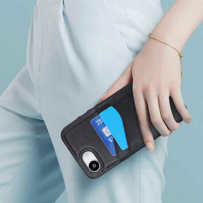 Litchi Leather Skin Card Slots Phone Case, For iPhone 17e / 16e, For iPhone 17 Pro Max, For iPhone 17 Pro, For iPhone 17, For iPhone Air, For iPhone 16 Pro Max, For iPhone 16 Pro, For iPhone 16 Plus, For iPhone 16, For iPhone 15 Pro Max, For iPhone 15 ...