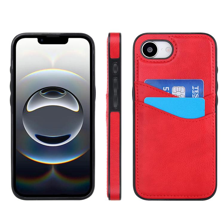Litchi Leather Skin Card Slots Phone Case, For iPhone 17e / 16e, For iPhone 17 Pro Max, For iPhone 17 Pro, For iPhone 17, For iPhone Air, For iPhone 16 Pro Max, For iPhone 16 Pro, For iPhone 16 Plus, For iPhone 16, For iPhone 15 Pro Max, For iPhone 15 ...