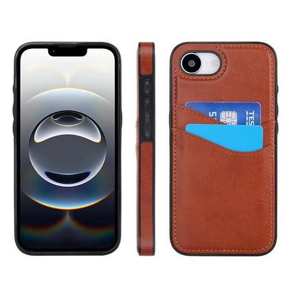 Litchi Leather Skin Card Slots Phone Case, For iPhone 17e / 16e, For iPhone 17 Pro Max, For iPhone 17 Pro, For iPhone 17, For iPhone Air, For iPhone 16 Pro Max, For iPhone 16 Pro, For iPhone 16 Plus, For iPhone 16, For iPhone 15 Pro Max, For iPhone 15 ...