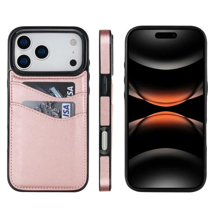 Litchi Leather Skin Card Slots Phone Case, For iPhone 17e / 16e, For iPhone 17 Pro Max, For iPhone 17 Pro, For iPhone 17, For iPhone Air, For iPhone 16 Pro Max, For iPhone 16 Pro, For iPhone 16 Plus, For iPhone 16, For iPhone 15 Pro Max, For iPhone 15 ...