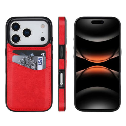 Litchi Leather Skin Card Slots Phone Case, For iPhone 17e / 16e, For iPhone 17 Pro Max, For iPhone 17 Pro, For iPhone 17, For iPhone Air, For iPhone 16 Pro Max, For iPhone 16 Pro, For iPhone 16 Plus, For iPhone 16, For iPhone 15 Pro Max, For iPhone 15 ...