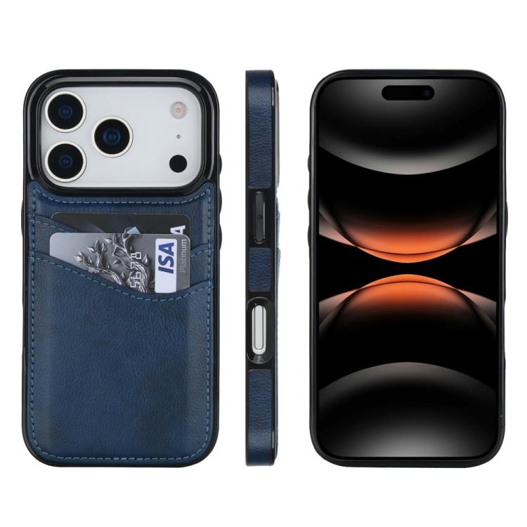 Litchi Leather Skin Card Slots Phone Case, For iPhone 17e / 16e, For iPhone 17 Pro Max, For iPhone 17 Pro, For iPhone 17, For iPhone Air, For iPhone 16 Pro Max, For iPhone 16 Pro, For iPhone 16 Plus, For iPhone 16, For iPhone 15 Pro Max, For iPhone 15 ...