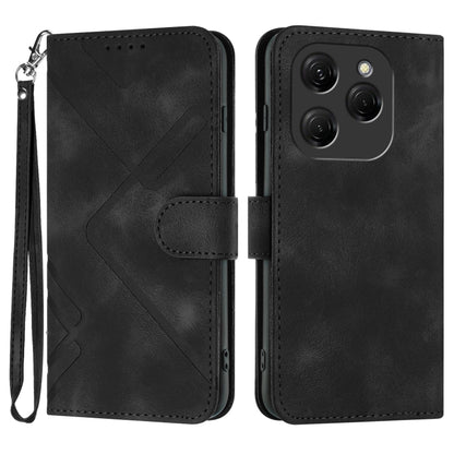 Line Pattern Skin Feel Leather Phone Case, For Tecno Camon 30 Pro, For Tecno Pova 6 Pro, For Tecno Spark 20 Pro, For Tecno Spark 20, For Tecno Spark Go 2024, For Tecno Camon 20 Premier, For Tecno Camon 20 / 20 Pro 4G, For Tecno Spark 10C               ...