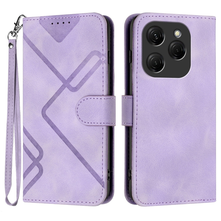 Line Pattern Skin Feel Leather Phone Case, For Tecno Camon 30 Pro, For Tecno Pova 6 Pro, For Tecno Spark 20 Pro, For Tecno Spark 20, For Tecno Spark Go 2024, For Tecno Camon 20 Premier, For Tecno Camon 20 / 20 Pro 4G, For Tecno Spark 10C               ...