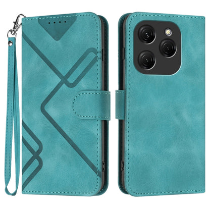 Line Pattern Skin Feel Leather Phone Case, For Tecno Camon 30 Pro, For Tecno Pova 6 Pro, For Tecno Spark 20 Pro, For Tecno Spark 20, For Tecno Spark Go 2024, For Tecno Camon 20 Premier, For Tecno Camon 20 / 20 Pro 4G, For Tecno Spark 10C               ...