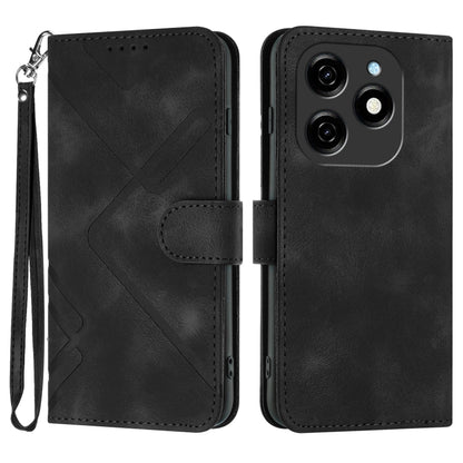 Line Pattern Skin Feel Leather Phone Case, For Tecno Camon 30 Pro, For Tecno Pova 6 Pro, For Tecno Spark 20 Pro, For Tecno Spark 20, For Tecno Spark Go 2024, For Tecno Camon 20 Premier, For Tecno Camon 20 / 20 Pro 4G, For Tecno Spark 10C               ...