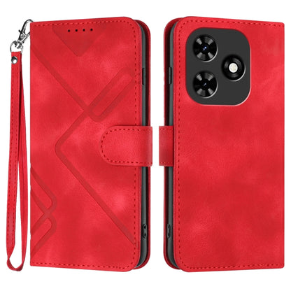 Line Pattern Skin Feel Leather Phone Case, For Tecno Camon 30 Pro, For Tecno Pova 6 Pro, For Tecno Spark 20 Pro, For Tecno Spark 20, For Tecno Spark Go 2024, For Tecno Camon 20 Premier, For Tecno Camon 20 / 20 Pro 4G, For Tecno Spark 10C               ...