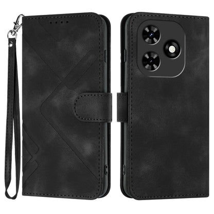 Line Pattern Skin Feel Leather Phone Case, For Tecno Camon 30 Pro, For Tecno Pova 6 Pro, For Tecno Spark 20 Pro, For Tecno Spark 20, For Tecno Spark Go 2024, For Tecno Camon 20 Premier, For Tecno Camon 20 / 20 Pro 4G, For Tecno Spark 10C               ...