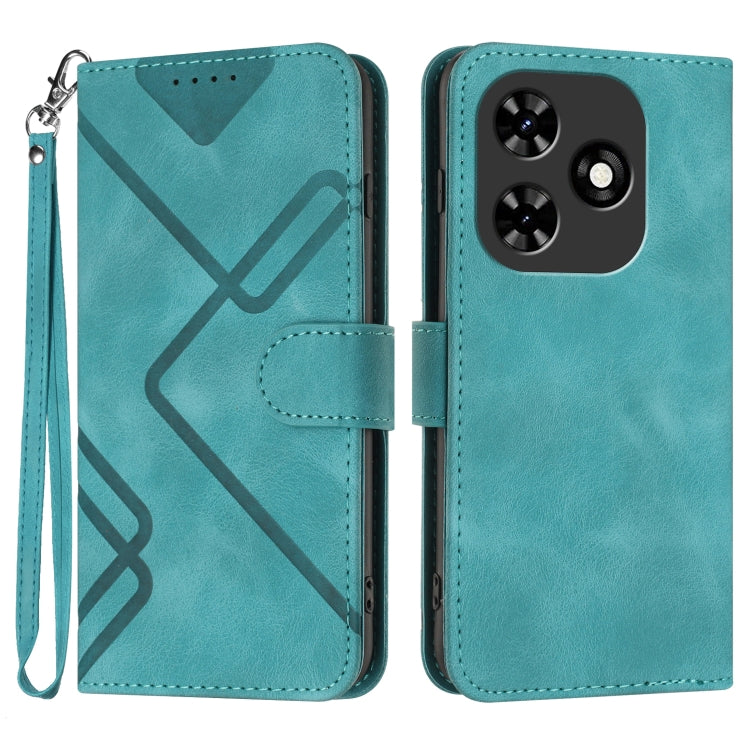 Line Pattern Skin Feel Leather Phone Case, For Tecno Camon 30 Pro, For Tecno Pova 6 Pro, For Tecno Spark 20 Pro, For Tecno Spark 20, For Tecno Spark Go 2024, For Tecno Camon 20 Premier, For Tecno Camon 20 / 20 Pro 4G, For Tecno Spark 10C               ...
