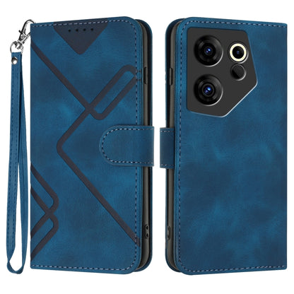 Line Pattern Skin Feel Leather Phone Case, For Tecno Camon 30 Pro, For Tecno Pova 6 Pro, For Tecno Spark 20 Pro, For Tecno Spark 20, For Tecno Spark Go 2024, For Tecno Camon 20 Premier, For Tecno Camon 20 / 20 Pro 4G, For Tecno Spark 10C               ...